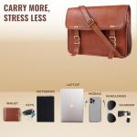 Authentic Leather Gaming Laptop Messenger Bags: ALASKA EXPORTS