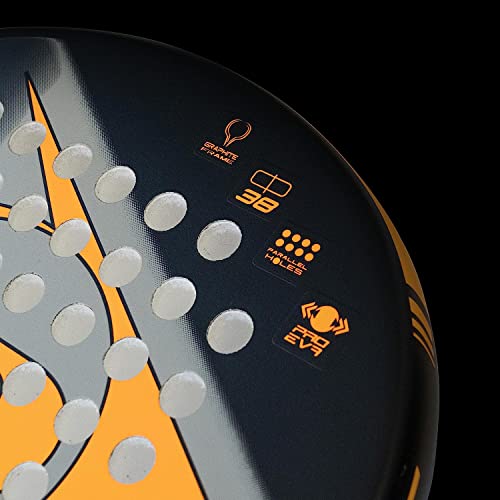 Dunlop Rocket Ultra Padel Racket, Black/Orange