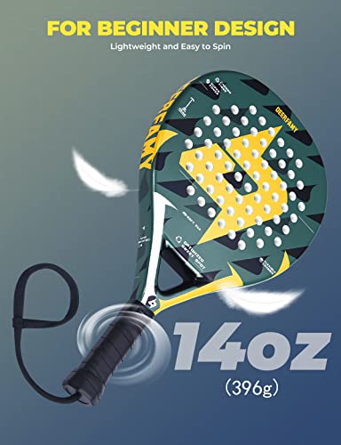 DEERFAMY Carbon Fiber Padel Racket Lightweight