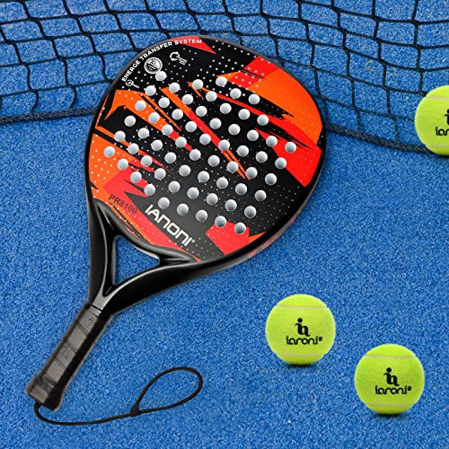 IANONI Carbon Fiber Padel Tennis Racquet (RED)