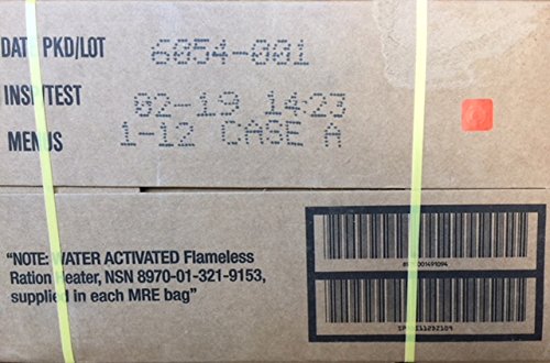 12 Pack Genuine U.S. Military Meals
