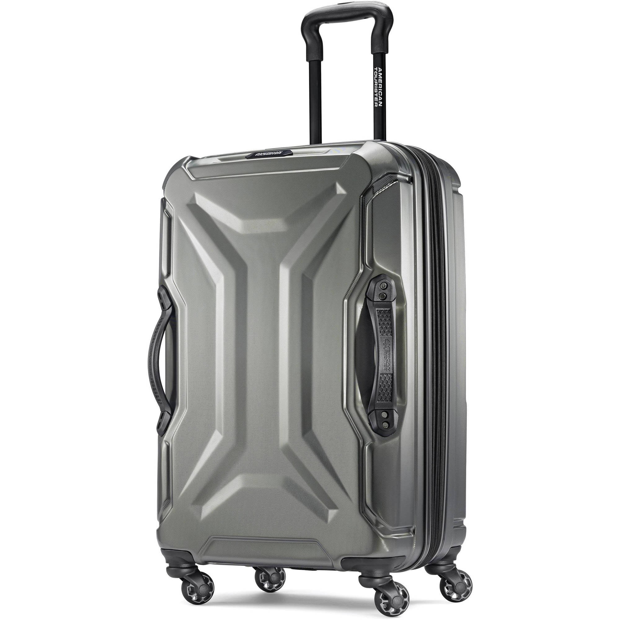 Hard-shell checked luggage
