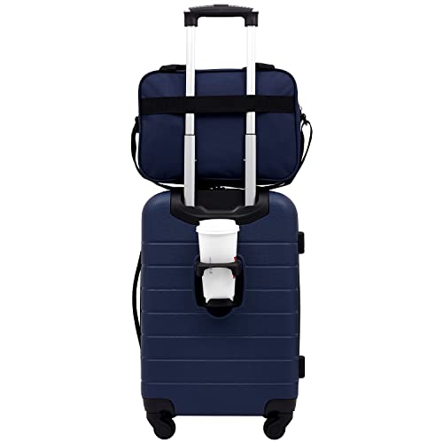 Wrangler Smart Luggage Set - Navy Blue, 2-Piece