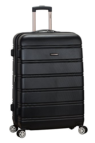Rockland Melbourne Black Hardside Spinner Luggage, 28-Inch
