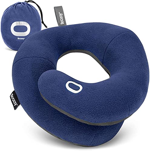 BCOZZY Travel Neck Pillow - Double Support in Any Position