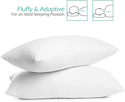 Nestl Toddler Pillow – Pack of 2 Baby Pillows for Sleeping – Organic Cotton Kids Pillow – Soft Cool Travel Kids Pillow – 13 x 18 Inches