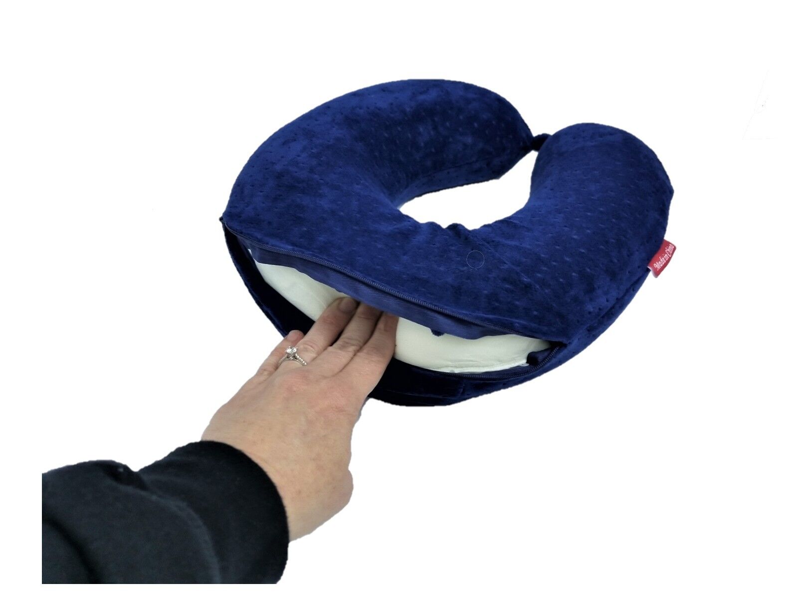 Elevated Neck Support Memory Foam U Shape Travel Pillow Airplane Cushion Mix