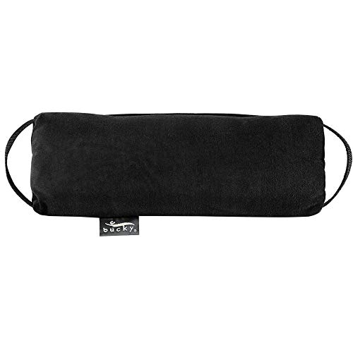 Bucky Baxter Ergonomic & Supportive Adjustable Lumbar Pillow, Black, One Size,Cotton