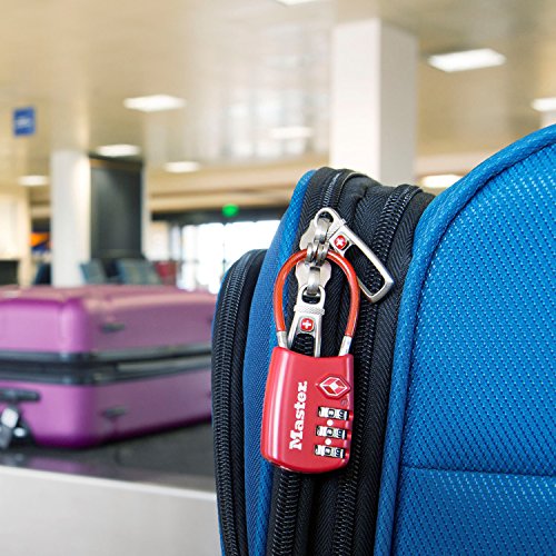 Master Lock TSA Set Your Own Combination Luggage Lock, TSA Approved Lock for Backpacks, Bags and Luggage, Colors May Vary