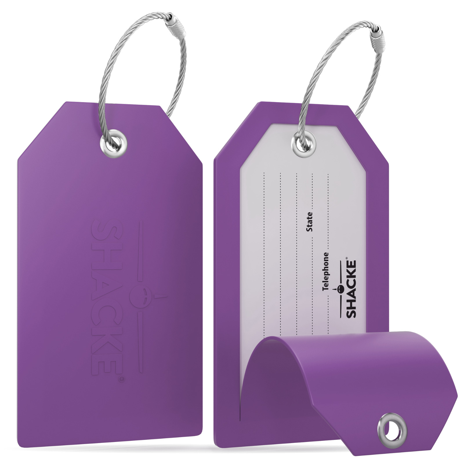 Shacke Privacy Luggage Tags - Set of 2