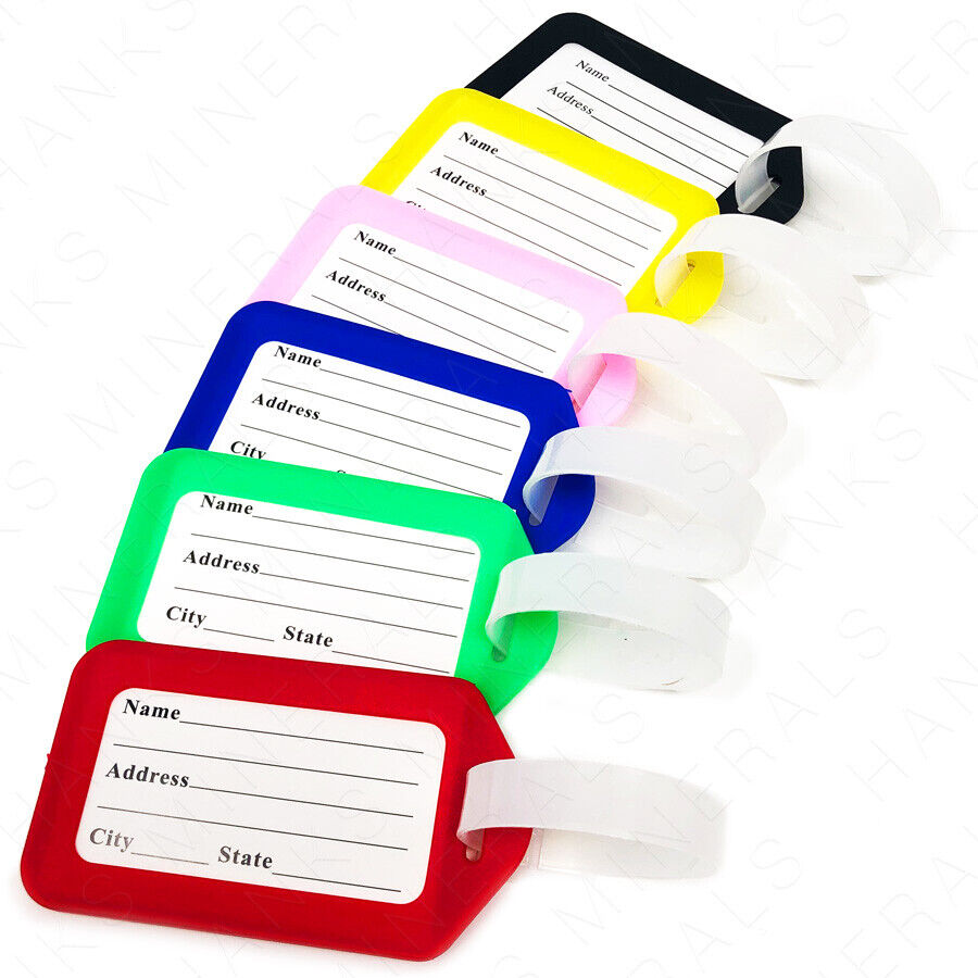 10-Pack Travel Luggage Tags for Suitcase ID