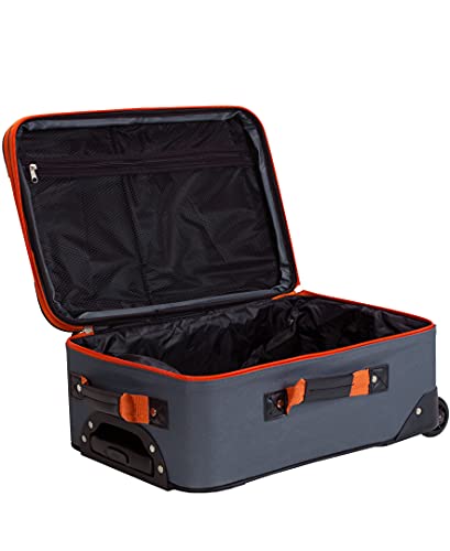 Rockland Charcoal Expandable Upright Luggage Set (4-Piece)
