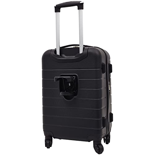 Wrangler Smart Luggage Set, Black, 2 Piece