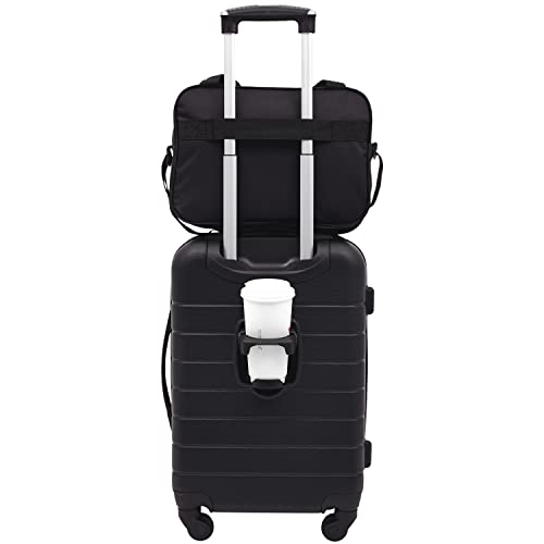 Wrangler Smart Luggage Set, Black, 2 Piece
