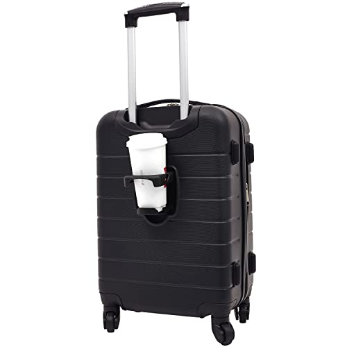 Wrangler Smart Luggage Set, Black, 2 Piece