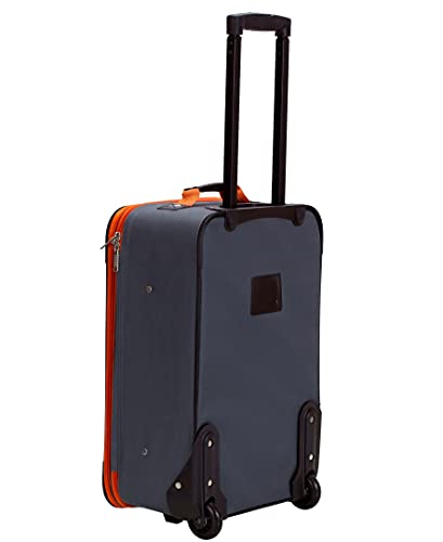 Rockland Charcoal Expandable Upright Luggage Set (4-Piece)