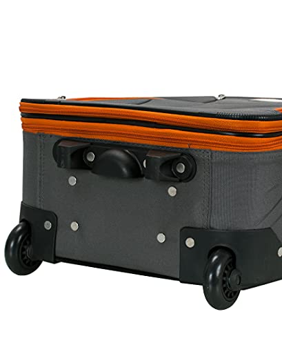Rockland Charcoal Expandable Upright Luggage Set (4-Piece)