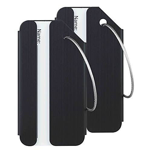 Travelambo Luggage & Bag Tags, Stainless Steel Aluminum