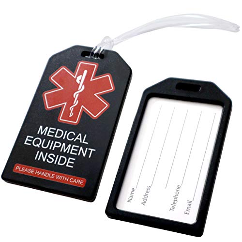 2 Pack - Heavy Duty CPAP/BIPAP Luggage Tags