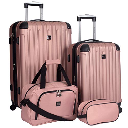 Midtown Hardside Rose Gold Luggage Set