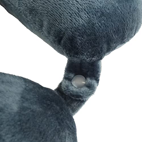 Wolf Essentials Cozy Microfiber Neck Pillow for Travel