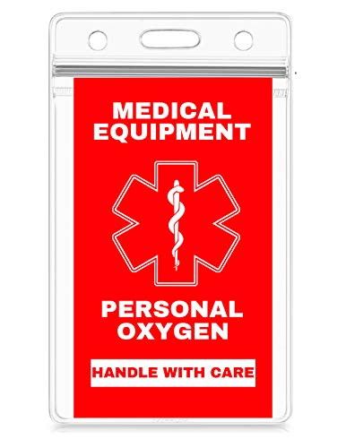 Travel Oxygen Medical Alert Luggage Tag - Regulations Approved