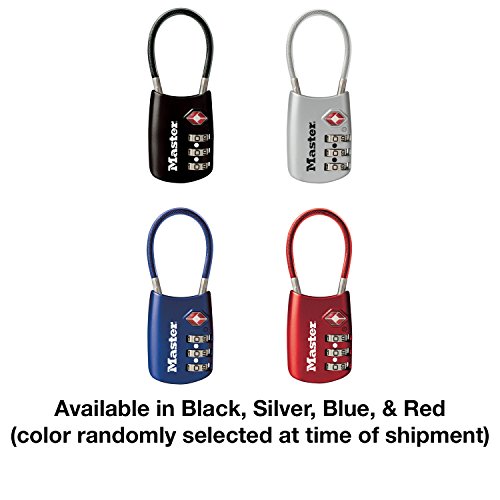 Master Lock TSA Set Your Own Combination Luggage Lock, TSA Approved Lock for Backpacks, Bags and Luggage, Colors May Vary