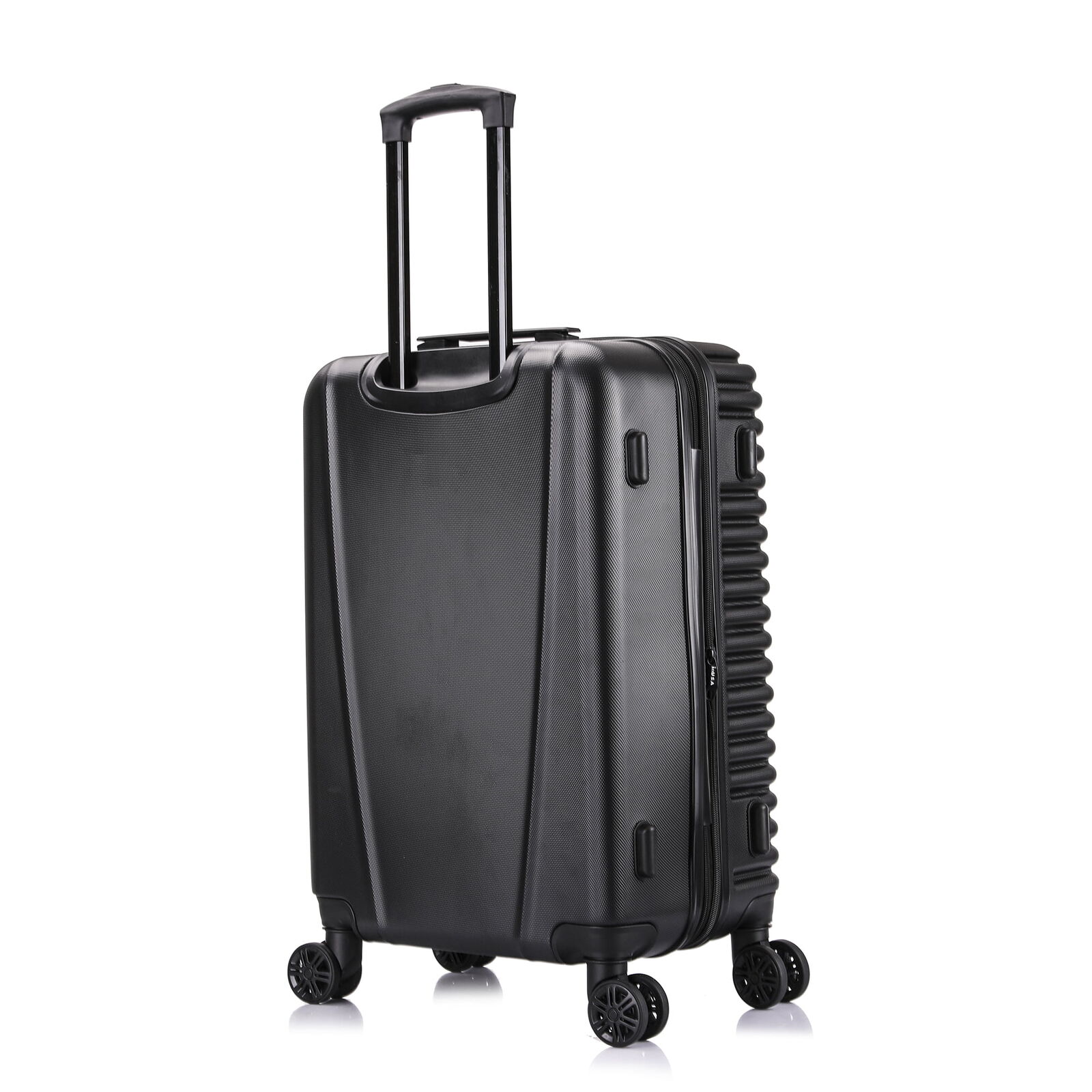 Medium Checked Luggage Hardside W/ Ergonomic Handles Spinner Wheels Business New
