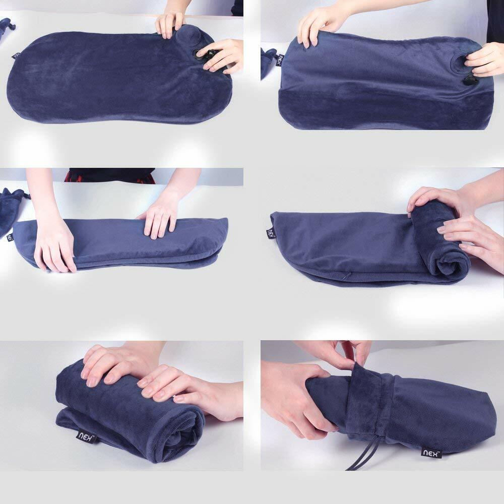 Portable Inflatable Air Pillow for Travel and Camping