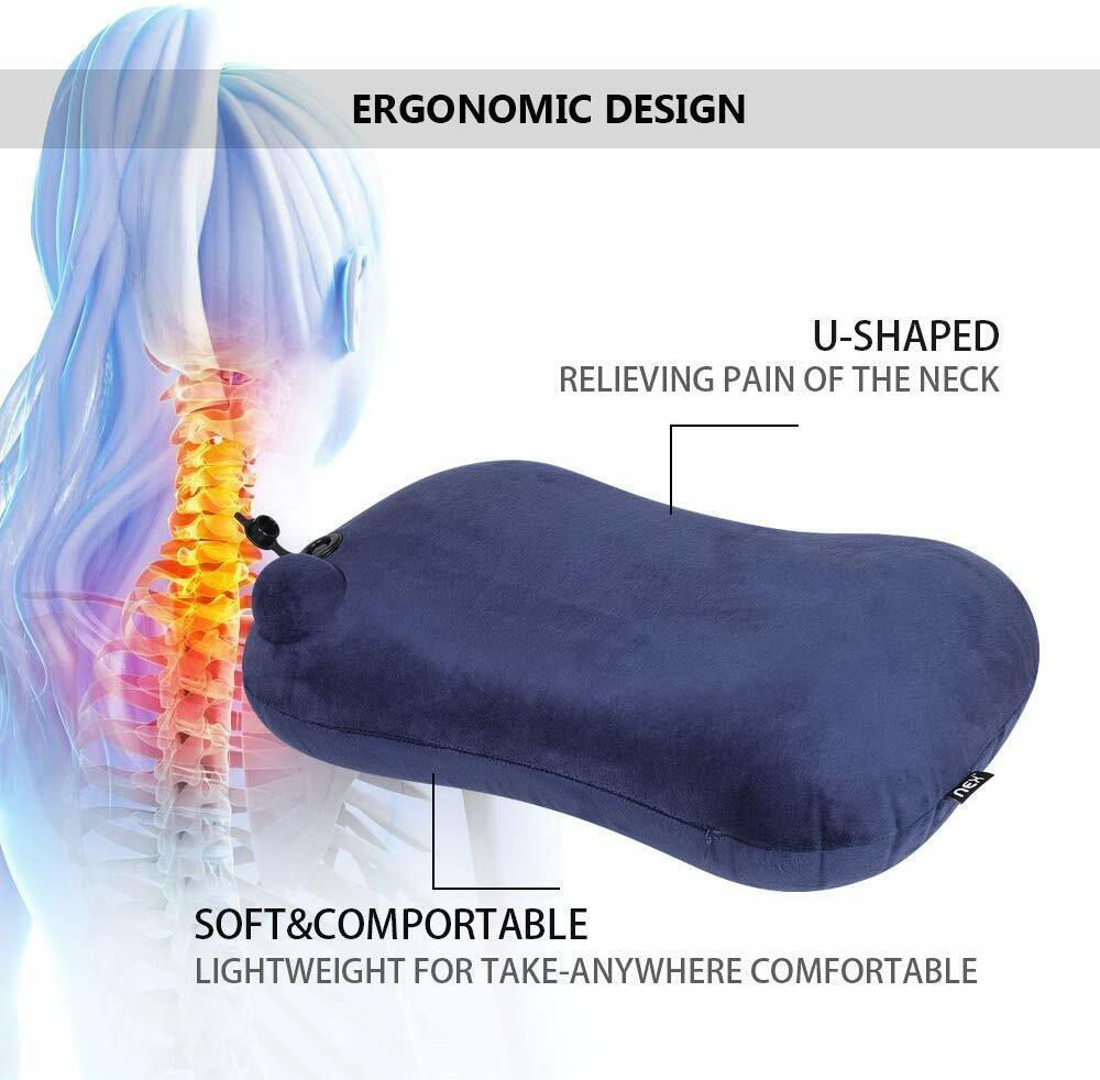 Portable Inflatable Air Pillow for Travel and Camping