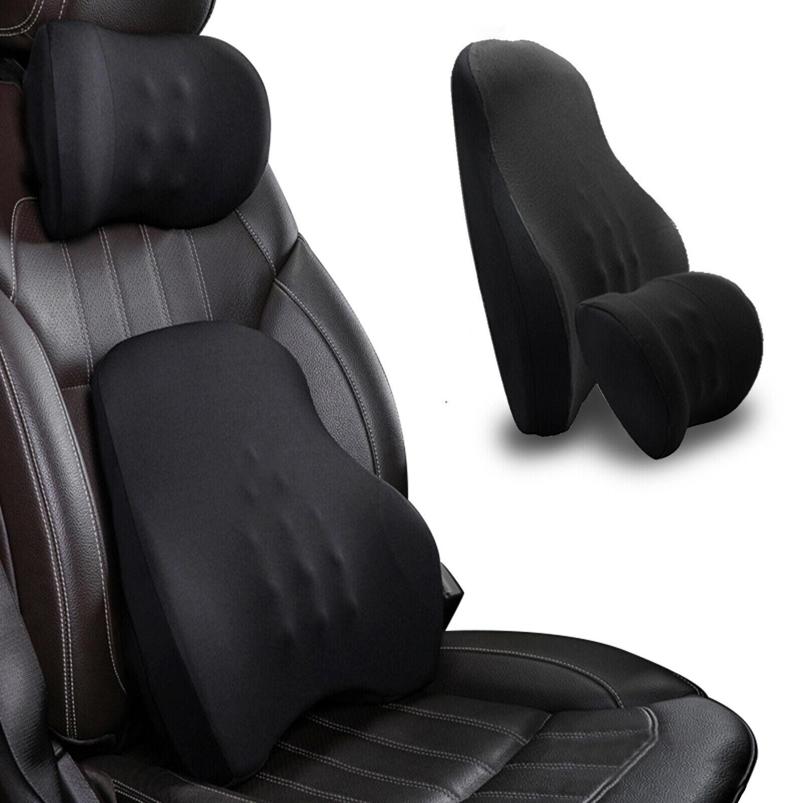 Ergonomic Memory Foam Lumbar Support Pillow for Travel