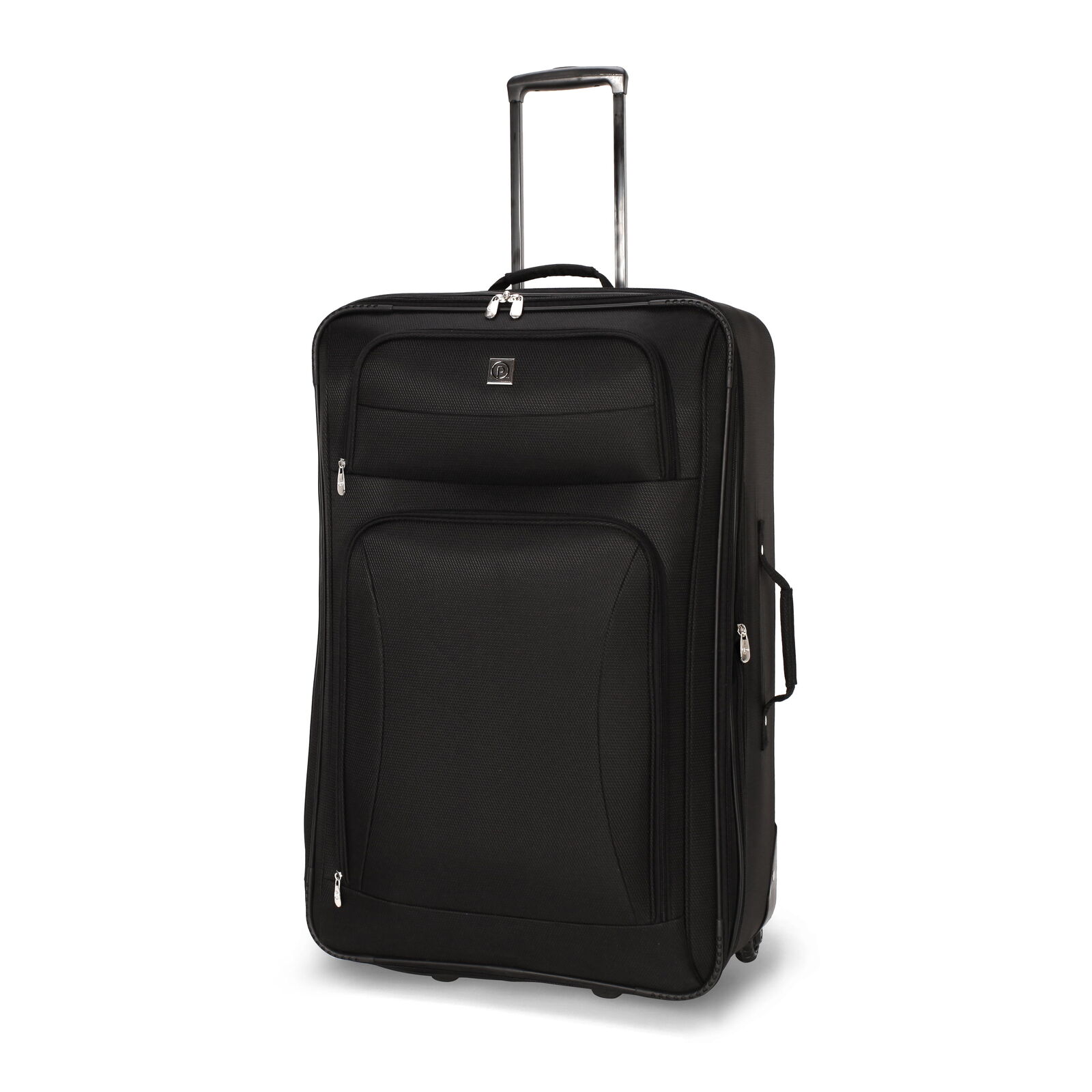 Protege 28" Regency Checked 2-Wheel Upright Luggage (Walmart Exclusive), Black