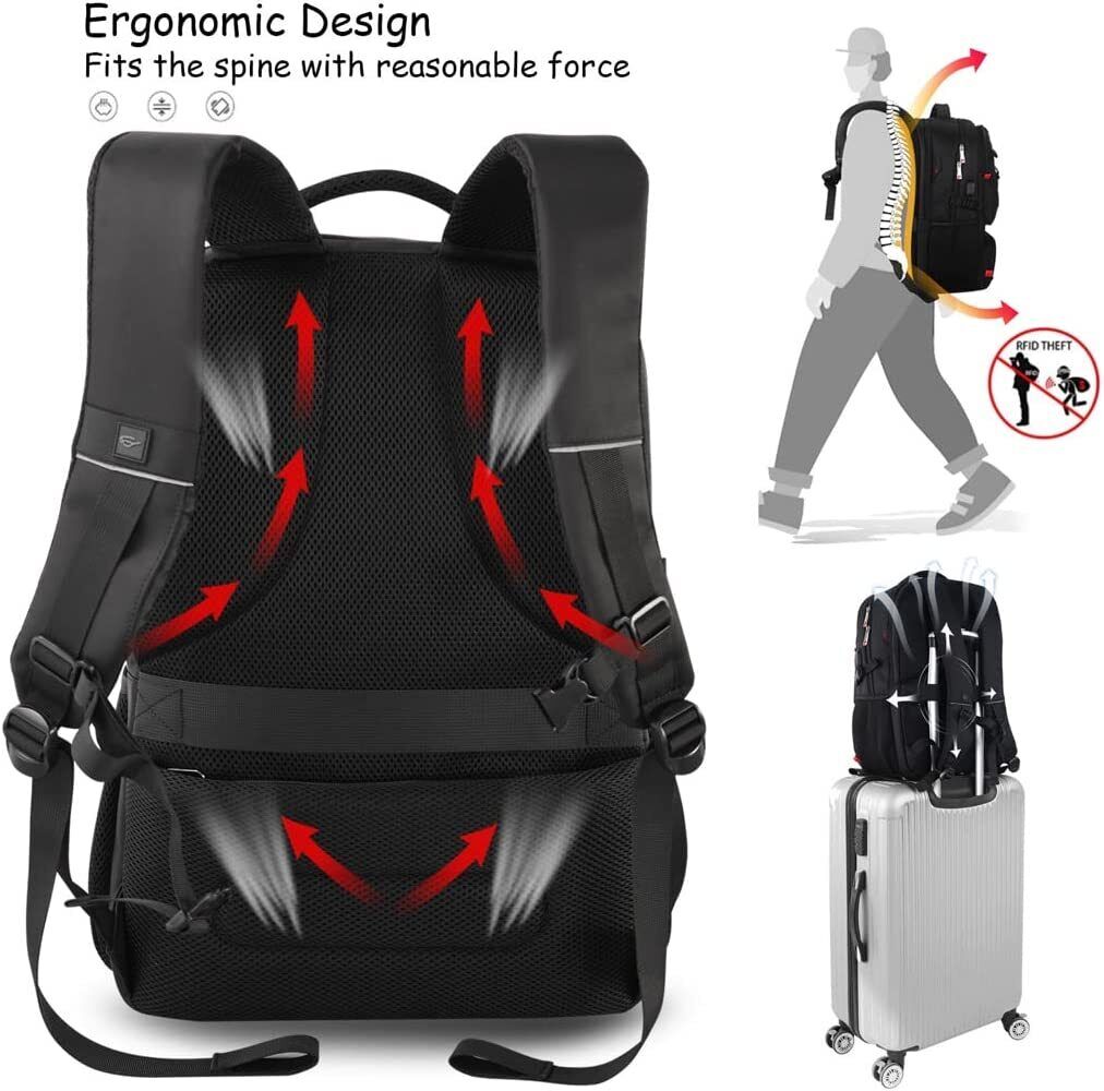 Waterproof 50L Business Travel Backpack - 17.3" Laptop