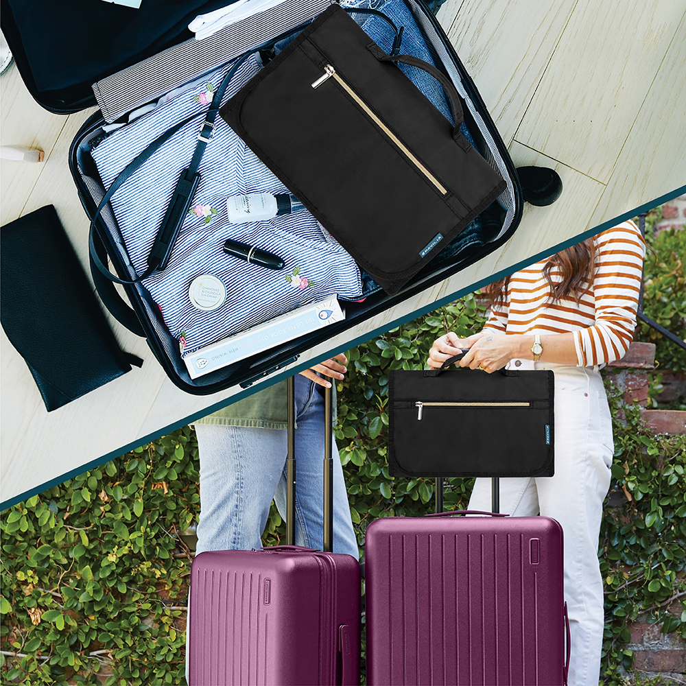 Hanging Travel Toiletry Bag with Zipper Pockets