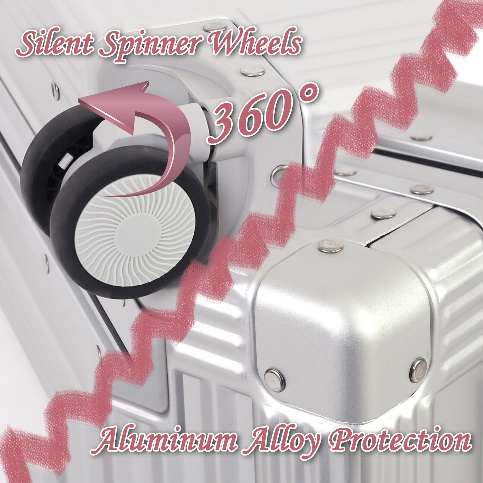 DOMINOX Aluminum Carry On & Checked Luggage