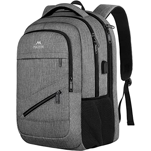 MATEIN TSA Approved Laptop Backpack, 17 Inch Grey