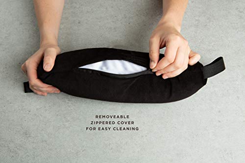 Bucky Baxter Ergonomic & Supportive Adjustable Lumbar Pillow, Black, One Size,Cotton