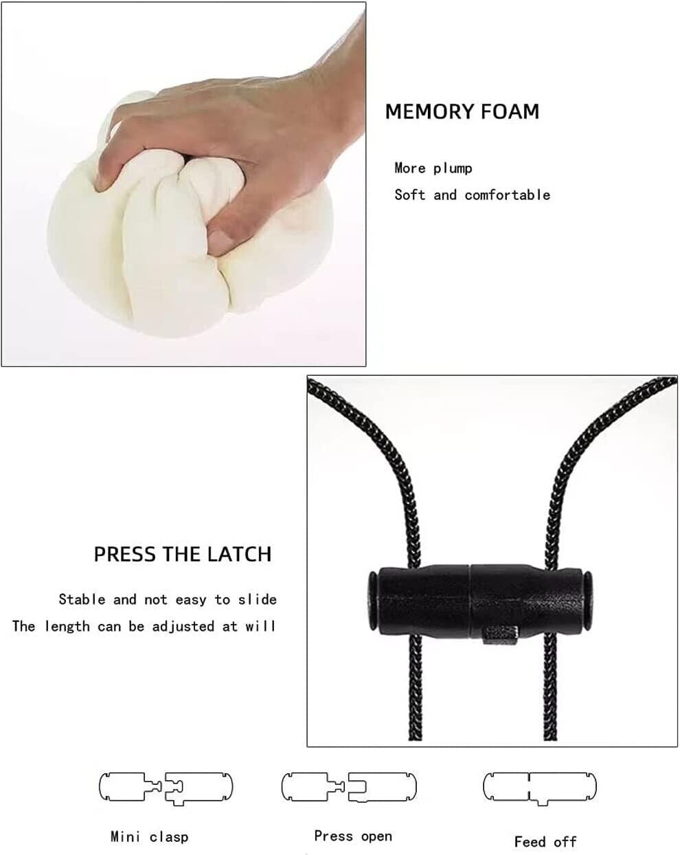 Memory Foam U-Shaped Travel Pillow Neck Support Head Rest Car Plane Soft Cushion