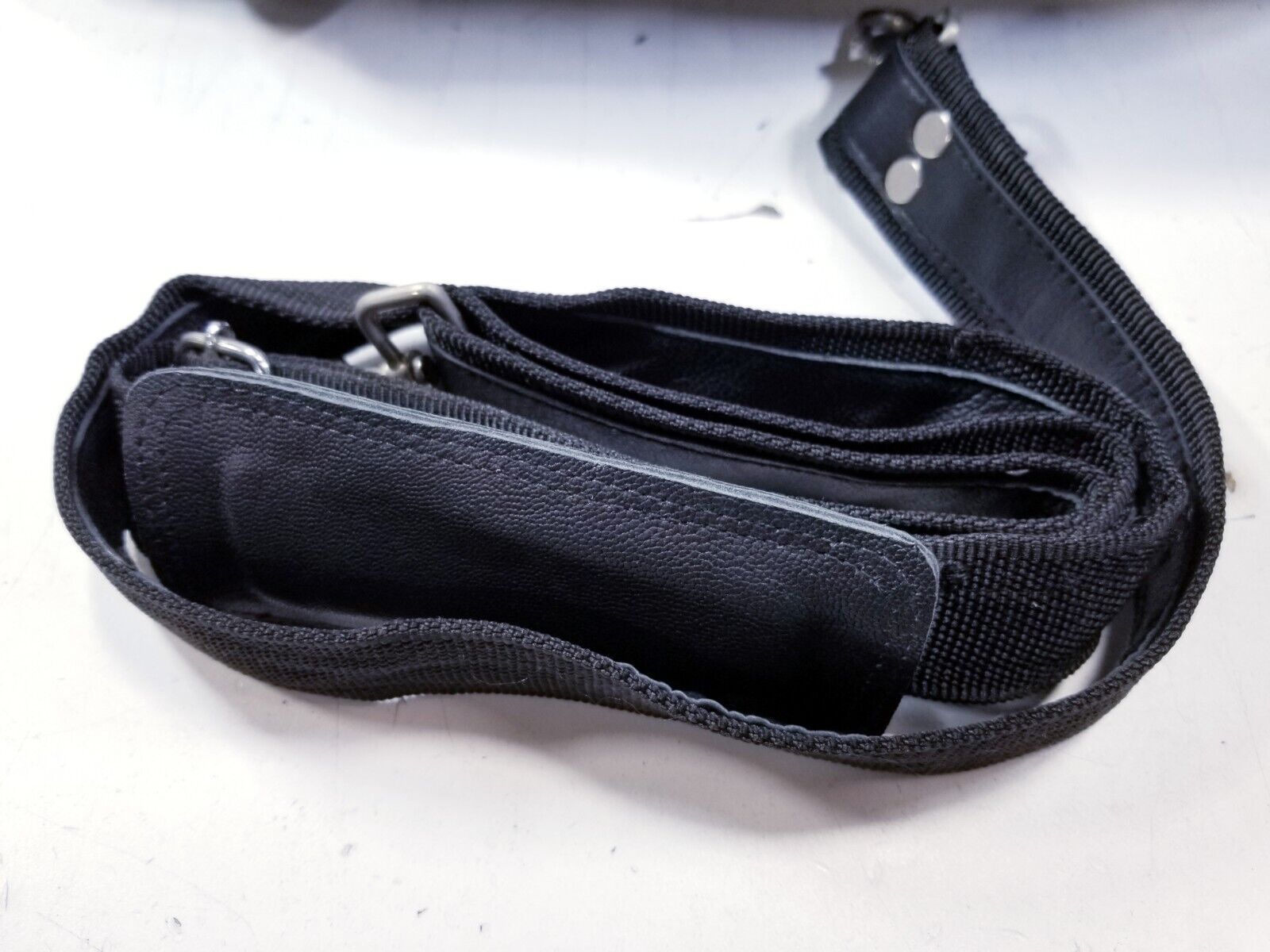 Black Leather Travel Duffel Bag - Classy 22