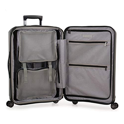 Pagosa Expandable Spinner Luggage, Black, Checked-Medium 26-Inch