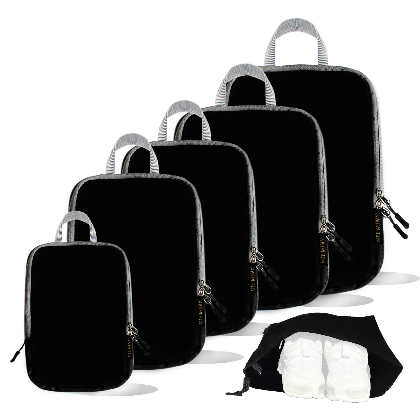 Compression Packing Cubes- 6 Set Travel Expandable Packing Oranizers Lightweight