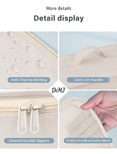 Travel cube set for easy luggage organization