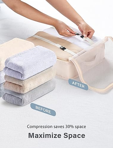 Travel cube set for easy luggage organization