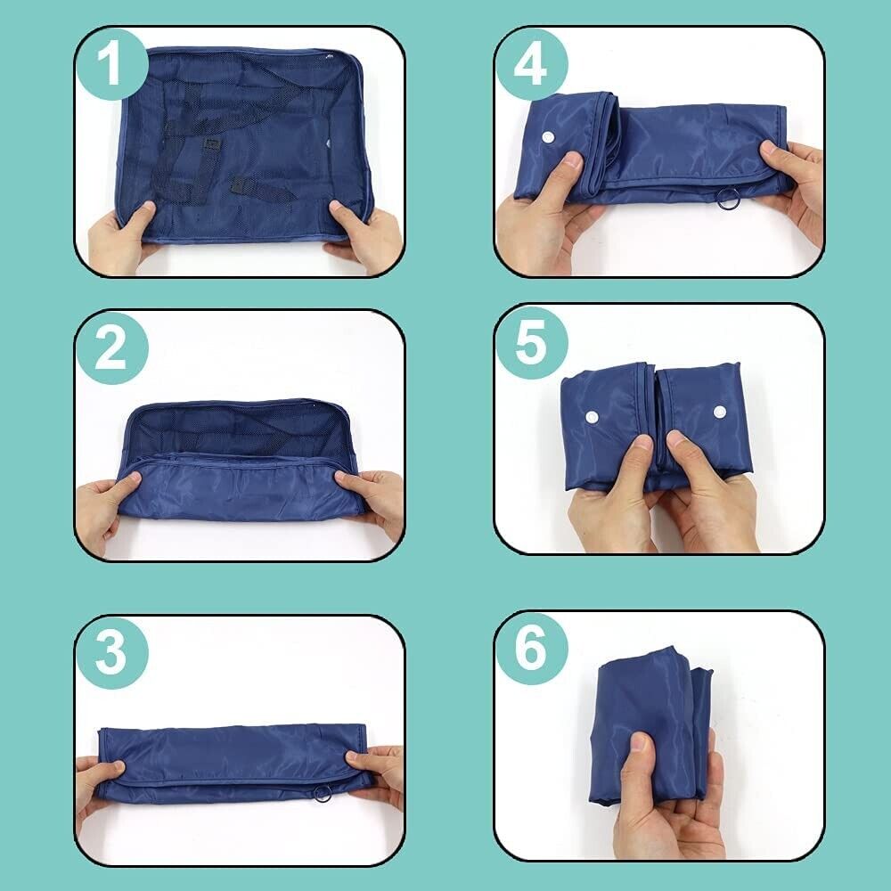 6-Piece Suitcase Packing Cubes Travel Luggage Organizers