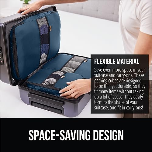 6 Piece Packing Cubes for Travel Luggage