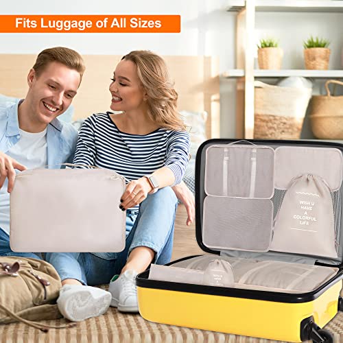 8-Piece Packing Cubes Set for Travel Suitcase
