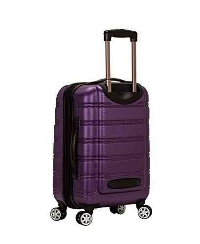 Rockland Melbourne Hardside Expandable Spinner Wheel Luggage, Purple, Carry-On 20-Inch