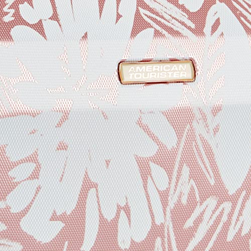 American Tourister Ascending Gardens Rose Gold Spinner Luggage