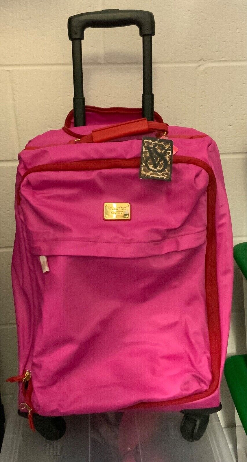 Pink Victoria's Secret Carry On Travel Luggage Bag