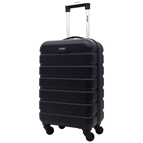 Wrangler 20" Spinner Carry-On Luggage, Black